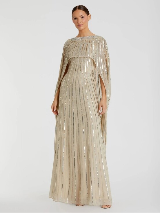 Mac Duggal Dresses & Skirts - NWT MAC DUGGAL | $798 Embellished Column Cape Gown